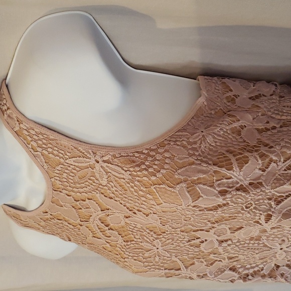 Express Pink Lace Racerback Tank Blouse Size S - Picture 11 of 14